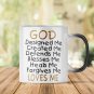Magic Coffee Mug - God Loves Me- Baby Shower Gift for Men/Baptism Gift for New Baby/Christening Gift
