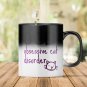 Magic Coffee Mug - OCD - Cat Gift for Men, Funny Gift for Him, Birthday Gift, Housewarming Gift