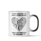 Magic Coffee Mug - Cute Enough - Nurse Gift for Women, EMT Gift for Men, Funny Gift for Nurse