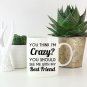 Best Friend/Friendship Gifts - Ceramic Coffee Mug - Crazy Bestie - Best Cute Gift for Men, Women