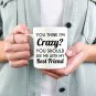 Best Friend/Friendship Gifts - Ceramic Coffee Mug - Crazy Bestie - Best Cute Gift for Men, Women