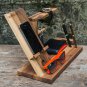 Male organizer, iPhone stand, iPhone base, iPhone wooden base, watch wooden holder
