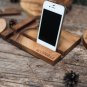 iPad docking station, iPhone stand, cell phone stand, iPad wood support, table wooden organizer