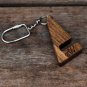 Wooden keychain, wood keychain, wooden charm, wooden pendant, wooden iPad keychain, wooden