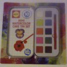 Mini Watercolor paint palette with brush 10 colors of paint new