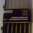 6 Piece Precision Screwdriver set Phillips and Flat Head New in Package