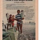 Chrysler Boat Motors vintage Magazine Print Ad April 1971 Chrysler Boat Motors vintage Magazine Print Ad April 1971
