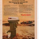 Johnson Boat Motors vintage Magazine Print Ad April 1972 Johnson Boat Motors vintage Magazine Print Ad April 1972