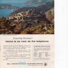 Bell Telephone Overseas vintage Magazine Print Ad August 1958 Bell Telephone Overseas vintage Magazine Print Ad August 1958