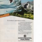 Continental Airlines vintage Magazine Print Ad August 1969 Continental Airlines vintage Magazine Print Ad August 1969