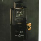 Tsar Cologne vintage Magazine Print Ad May 1992