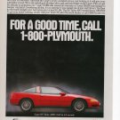 Plymouth vintage Magazine Print Ad May 1992