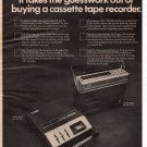 GE Cassette Tape Recorder vintage Magazine Print Ad August 1971 GE Cassette Tape Recorder vintage Magazine Print Ad August 1971