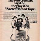 3M Audio Tape featuring The New Seekers vintage Magazine Print Ad August 1971 3M Audio Tape featuring The New Seekers vintage Magazine Print Ad August 1971
