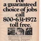 United States AIr Force vintage Magazine Print Ad August 1972 United States AIr Force vintage Magazine Print Ad August 1972