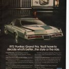 Pontiac Grand Prix vintage Magazine Print Ad December 1971 Pontiac Grand Prix vintage Magazine Print Ad December 1971