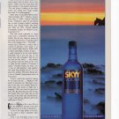 Skyy Vodka vintage Magazine Print Ad April 1996 Skyy Vodka vintage Magazine Print Ad April 1996