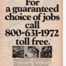 United States Air Force vintage Magazine Print Ad February 1972 United States Air Force vintage Magazine Print Ad February 1972