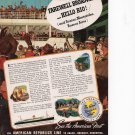 American Republic Lines Cruises vintage Magazine Print Ad December American Republic Lines Cruises vintage Magazine Print Ad December