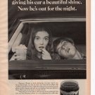 Simonize Vista Car Wax vintage Magazine Print Ad May 1972