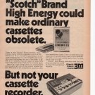 Scotch Audio Cassette Tapes vintage Magazine Print Ad November 1971 Scotch Audio Cassette Tapes vintage Magazine Print Ad November 1971