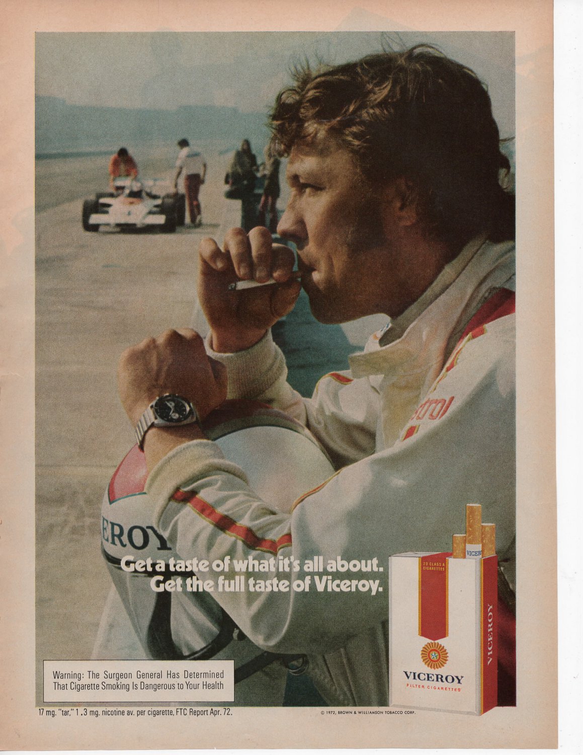 Viceroy Cigarettes vintage Magazine Print Ad September 1972