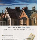 Benson & Hedges Cigarettes vintage Magazine Print Ad August 1994 Benson & Hedges Cigarettes vintage Magazine Print Ad August 1994