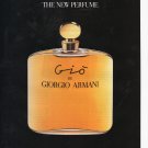 Giorgio Armani Gio Perfume vintage Magazine Print Ad September 1993
