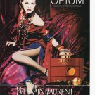 Opium Perfume vintage Magazine Print Ad September 1993