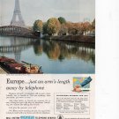 Bell Telephone Overseas vintage Magazine Print Ad June 1958 Bell Telephone Overseas vintage Magazine Print Ad June 1958