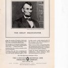 Lincoln National Life Insurance Company vintage Magazine Print Ad February 1939 Lincoln National Life Insurance Company vintage Magazine Print Ad February 1939
