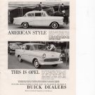 Buick Opel vintage Magazine Print Ad June 1959 Buick Opel vintage Magazine Print Ad June 1959
