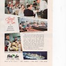 Delta Line Cruises vintage Magazine Print Ad October 1958 Delta Line Cruises vintage Magazine Print Ad October 1958