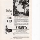 South Africa vintage Magazine Print Ad October 1958