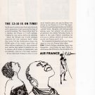 Air France vintage Magazine Print Ad October 1958