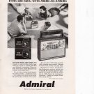Admiral Portable Radio vintage Magazine Print Ad March 1958