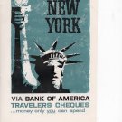 Bank of America Traveler's checks vintage Magazine Print Ad May 1958