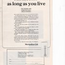 Metropolitan Life Insurance Company vintage Magazine Print Ad May 1965 Metropolitan Life Insurance Company vintage Magazine Print Ad May 1965