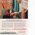 Cunard Cruise Line vintage Magazine Print Ad November 1959 Cunard Cruise Line vintage Magazine Print Ad November 1959