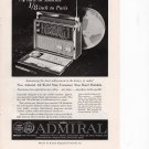 Admiral Radio vintage Magazine Print Ad November 1959 Admiral Radio vintage Magazine Print Ad November 1959