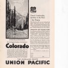 Union Pacific Railroad vintage Magazine Print Ad April 1930 Union Pacific Railroad vintage Magazine Print Ad April 1930