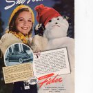 Body by Fisher vintage Magazine Print Ad February 1941 Body by Fisher vintage Magazine Print Ad February 1941