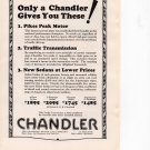 Chandler Motor Car Company vintage Magazine Print Ad March 1924