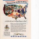Greyhound Bus Lines vintage Magazine Print Ad March 1948 Greyhound Bus Lines vintage Magazine Print Ad March 1948