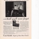 Cine Kodak home movie cameras vintage Print Ad April 1931 Cine Kodak home movie cameras vintage Print Ad April 1931