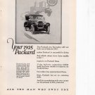 Packard Automobiles vintage Print Ad February 1925
