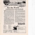 Dollar Steamship Line vintage Print Ad April 1924 Dollar Steamship Line vintage Print Ad April 1924