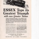 Essex Automobiles vintage Print Ad August 1927 Essex Automobiles vintage Print Ad August 1927