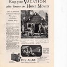 Cine Kodak home movie cameras vintage Print Ad June 1930 Cine Kodak home movie cameras vintage Print Ad June 1930