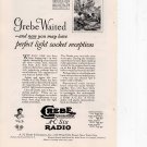 Crebe A-C Six radio vintage Print Ad March 1928 Crebe A-C Six radio vintage Print Ad March 1928